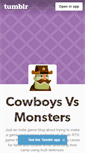 Mobile Screenshot of cowboysvsmonsters.com